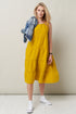 Image 16 of Linen boho sundress features unique boho style design Mari from Baltic Linen